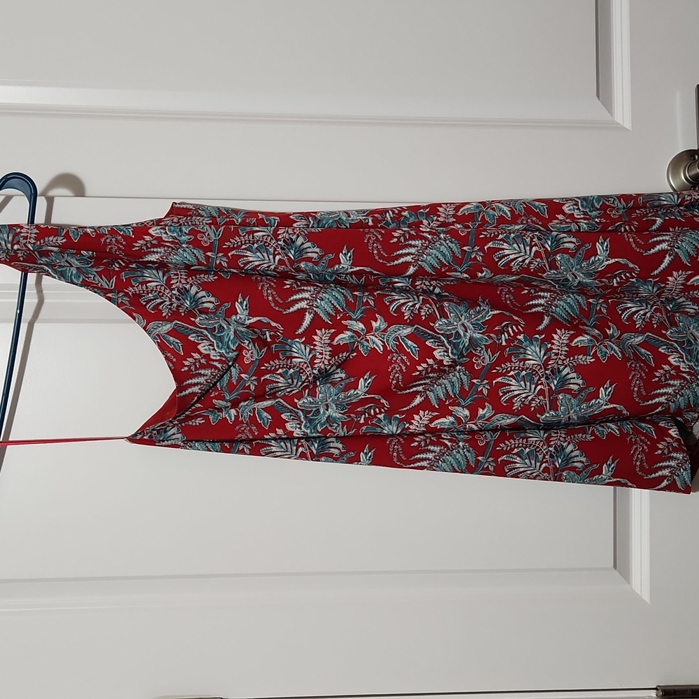 Red floral Dress
